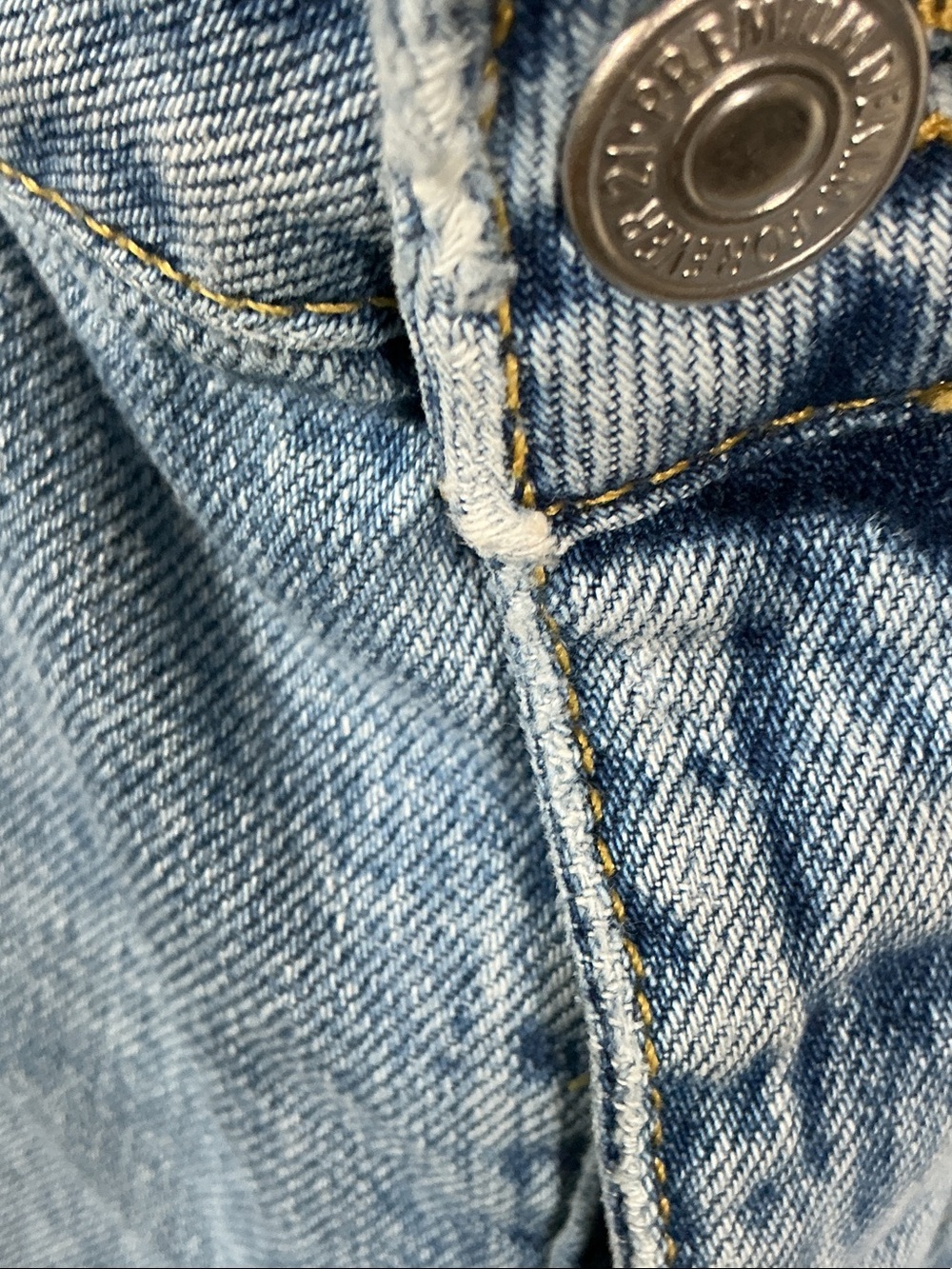 Forever 21 Light Blue Distressed Denim Cutoff Shorts - Picture 4 of 6